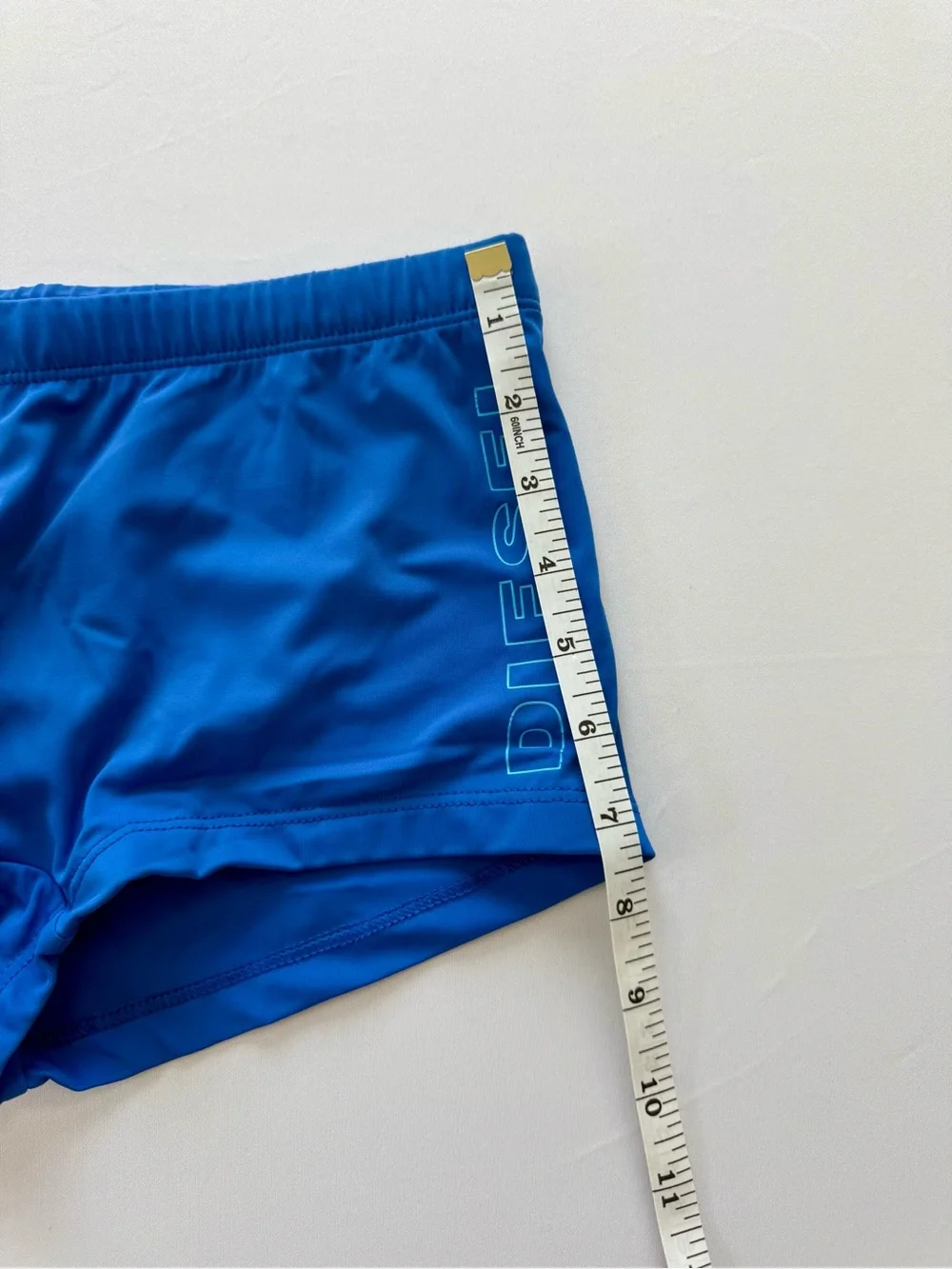 Diesel Bright Blue Swim Trunks with Side Logo